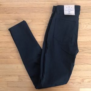 H&M black pants skinny super stretch